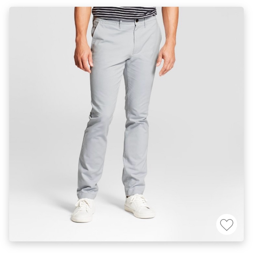 Goodfellow & Co Mens Slim fit Chino Pants Light Gray